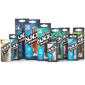 ΣIΛΙΚOΝΗ FIIISH BLACK MINNOW DOUBLE COMBO